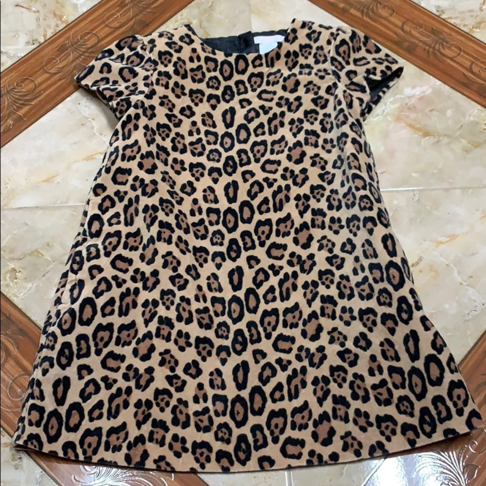 Janie & Jack velvet leopard dress